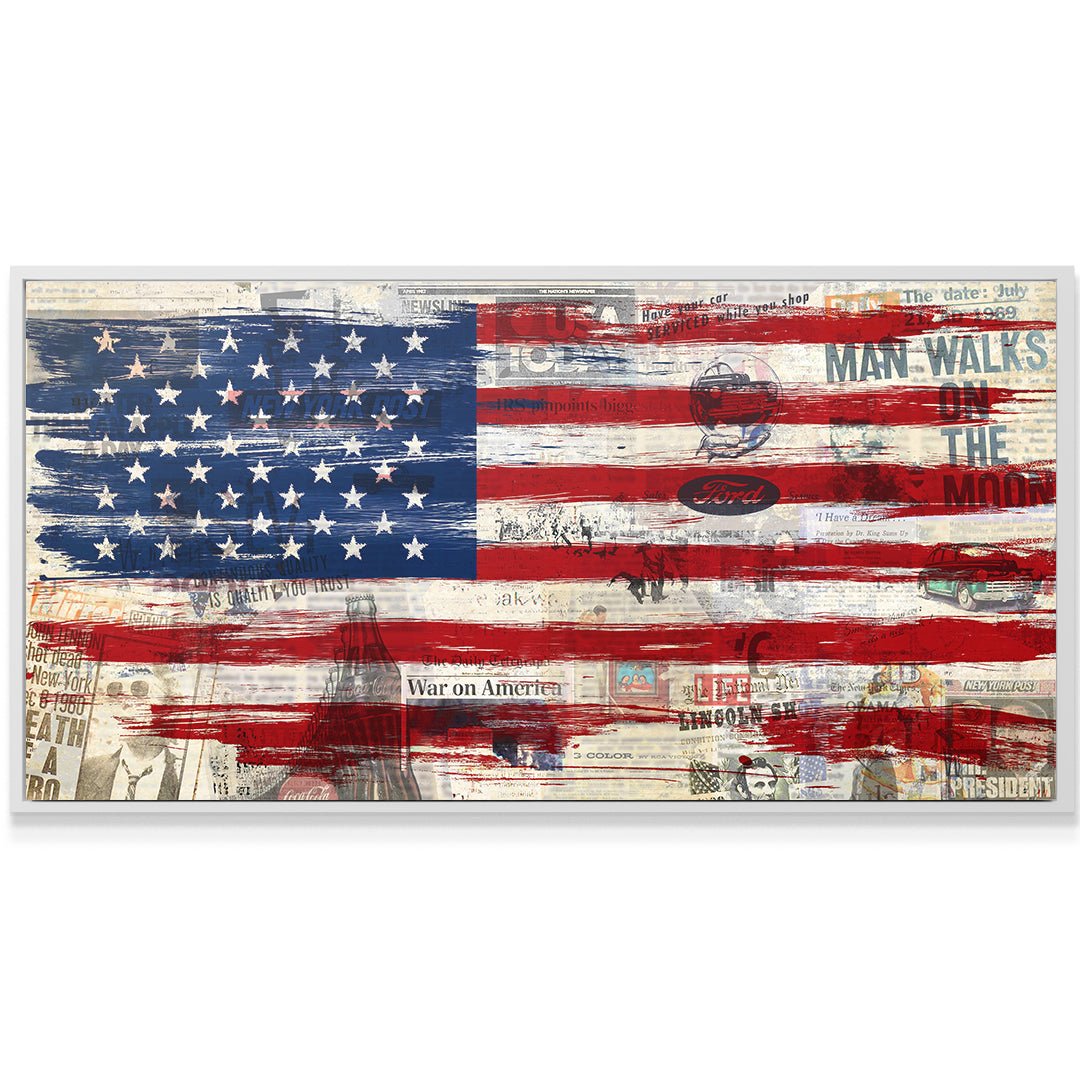 Newspaper USA Flag