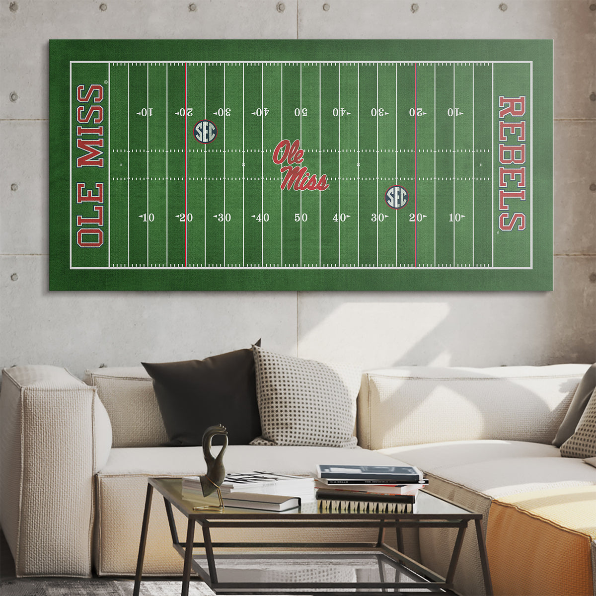 Ole Miss - Full Field - Official IKONICK Canvas Art