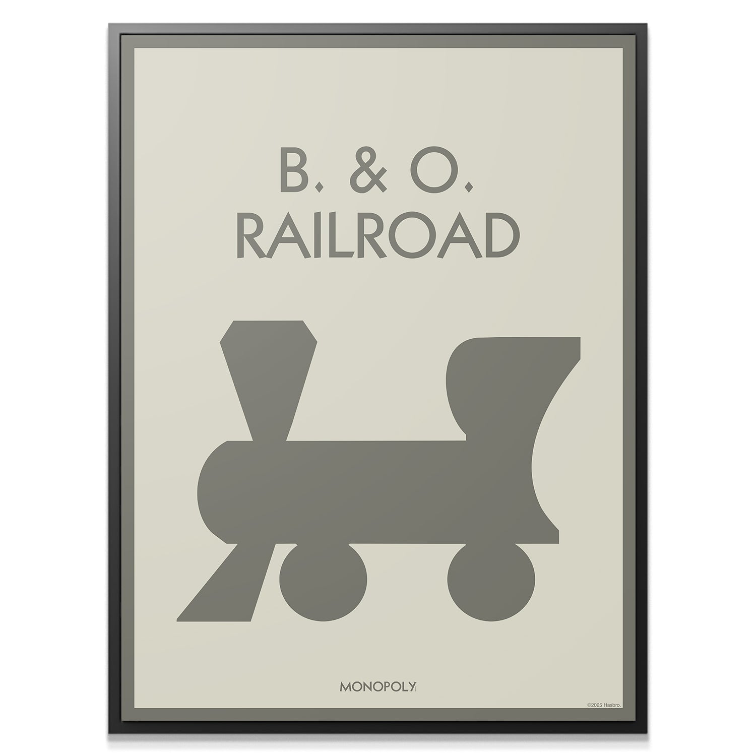 Monopoly - B&O Railroad - Pastel