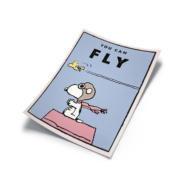 Kids PEANUTS - You Can Fly Print