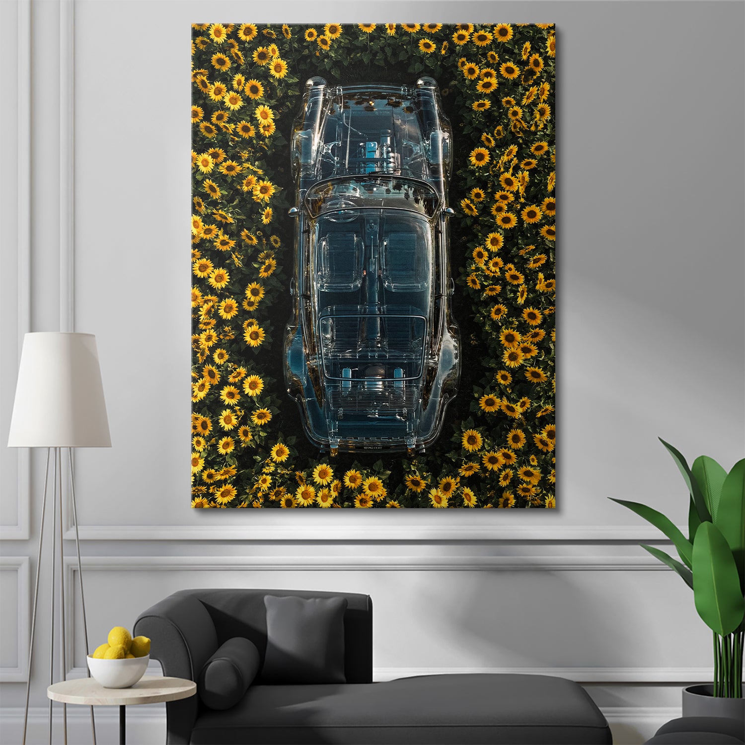 Porsche Sunflower Glass