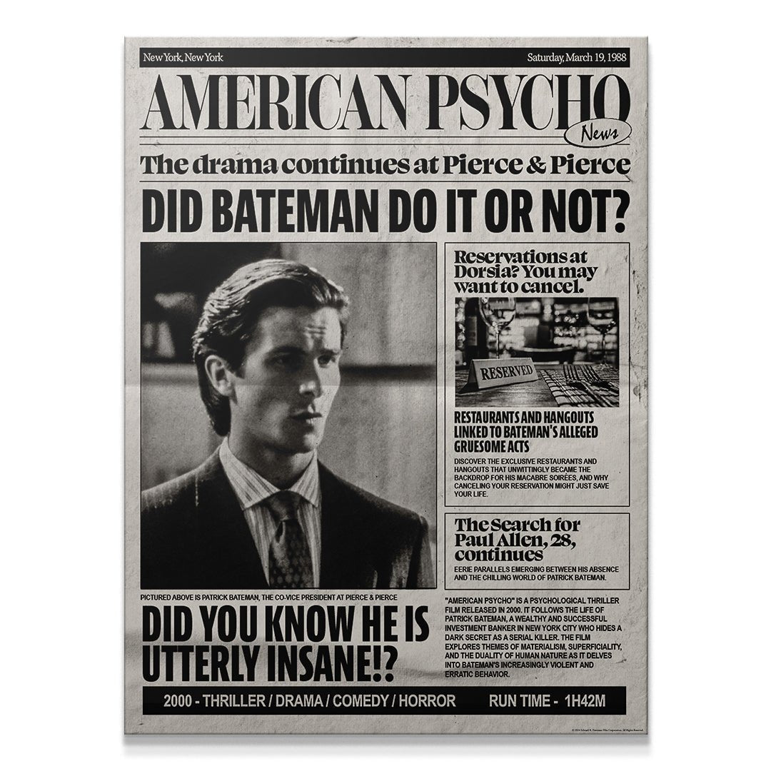 Psycho News - IKONICK - American Psycho