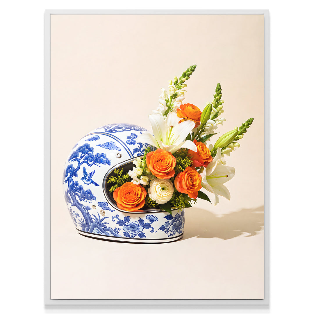 Racing Helmet Vase