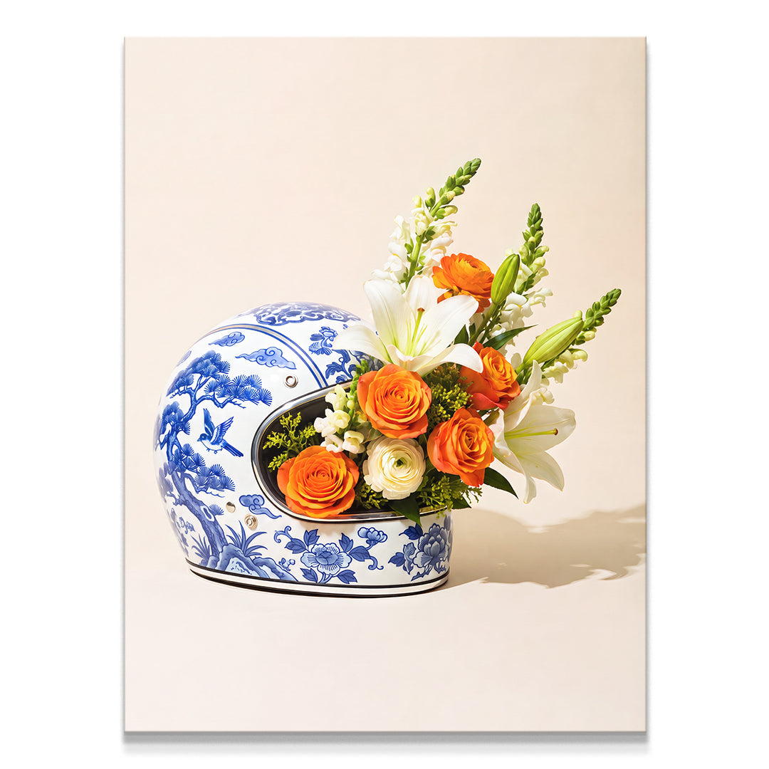 Racing Helmet Vase