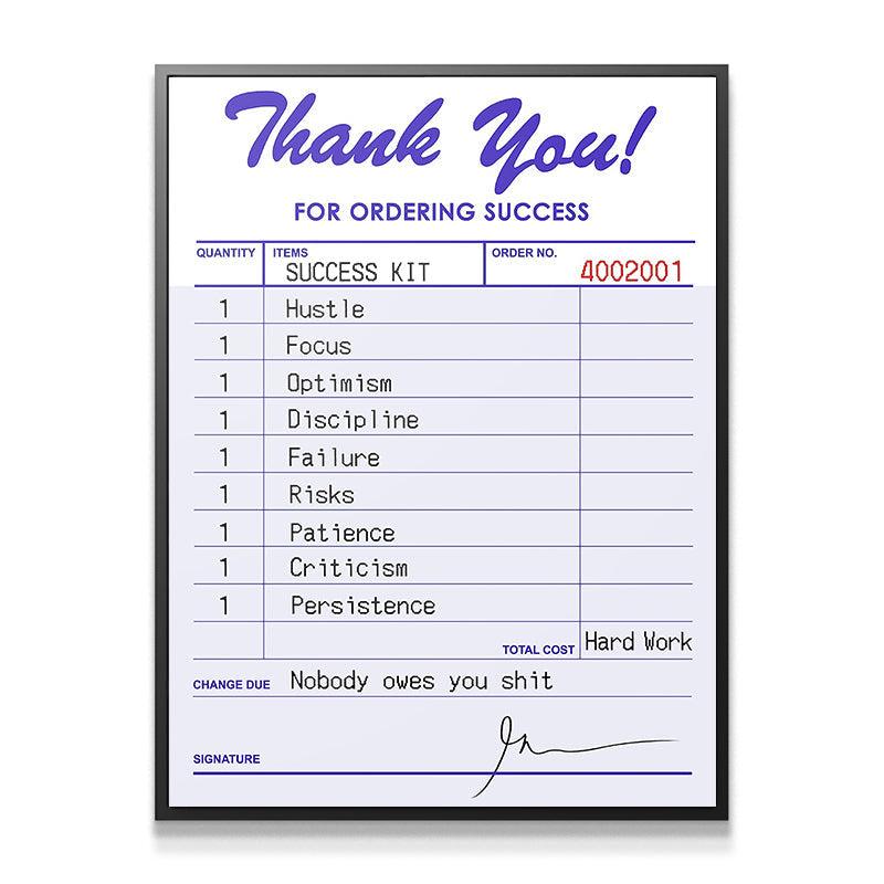 Receipt For Success - IKONICK - Gary Vee