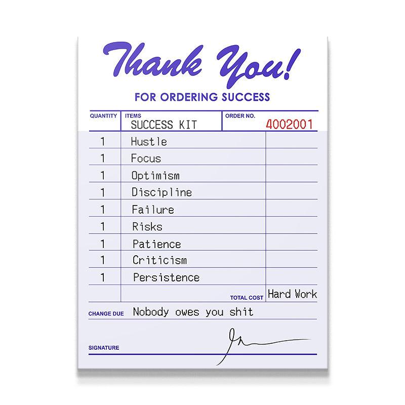 Receipt For Success - IKONICK - Gary Vee