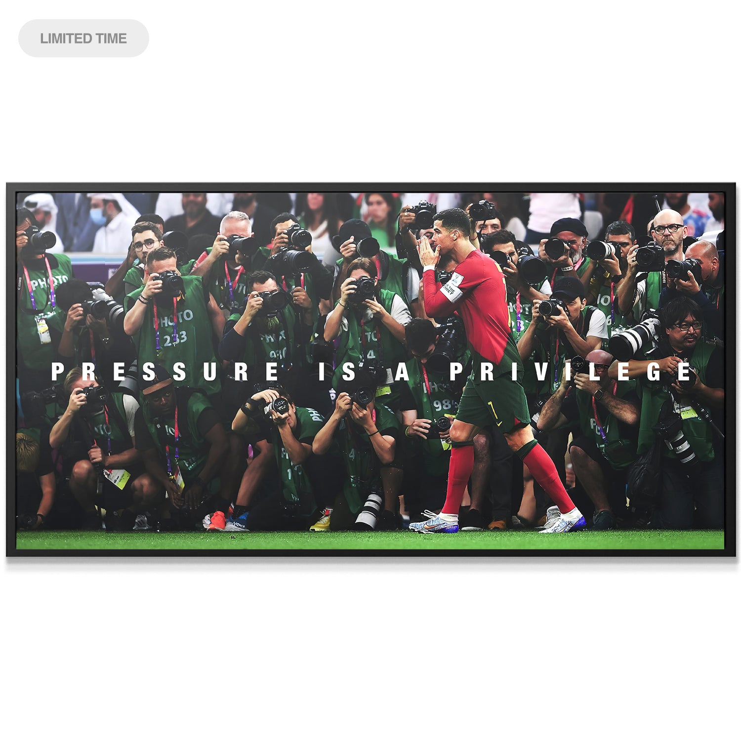 Cristiano Ronaldo - Pressure Is A Privilege - IKONICK - Cristiano Ronaldo