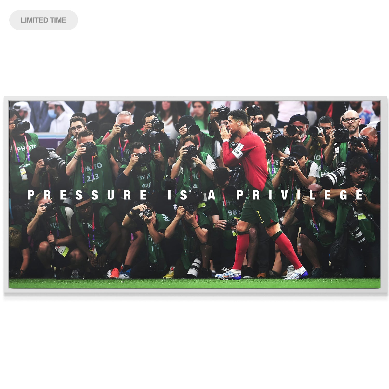 Cristiano Ronaldo - Pressure Is A Privilege - IKONICK - Cristiano Ronaldo