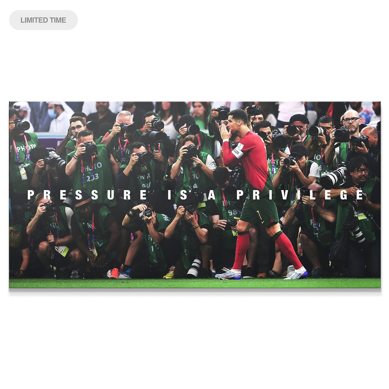 Cristiano Ronaldo - Pressure Is A Privilege - IKONICK - Cristiano Ronaldo