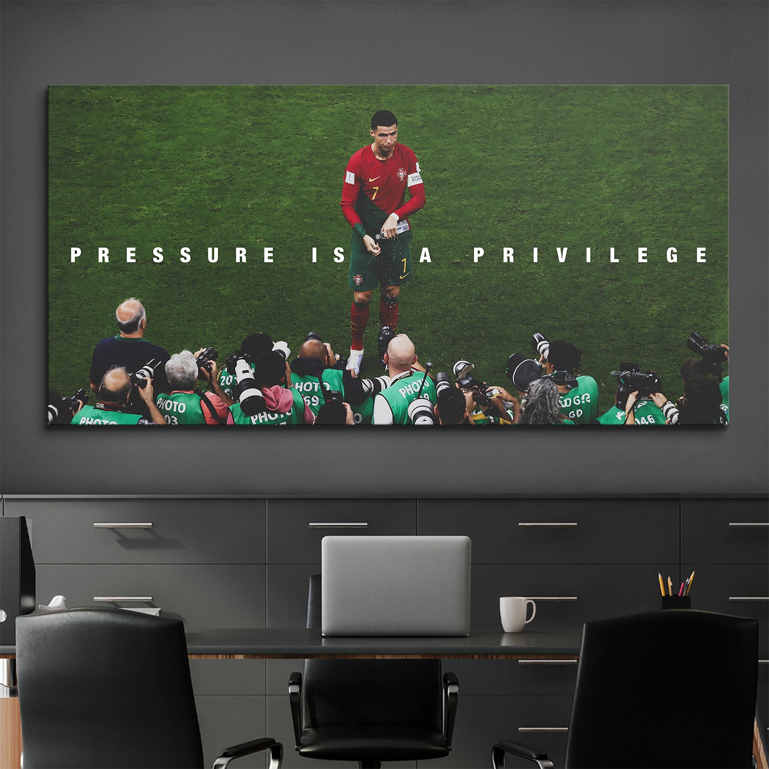 Cristiano Ronaldo - Pressure Is A Privilege - IKONICK - Cristiano Ronaldo