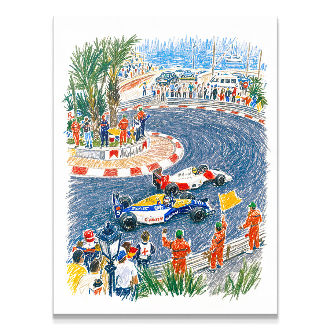 Senna Vs Mansell Monaco 1992