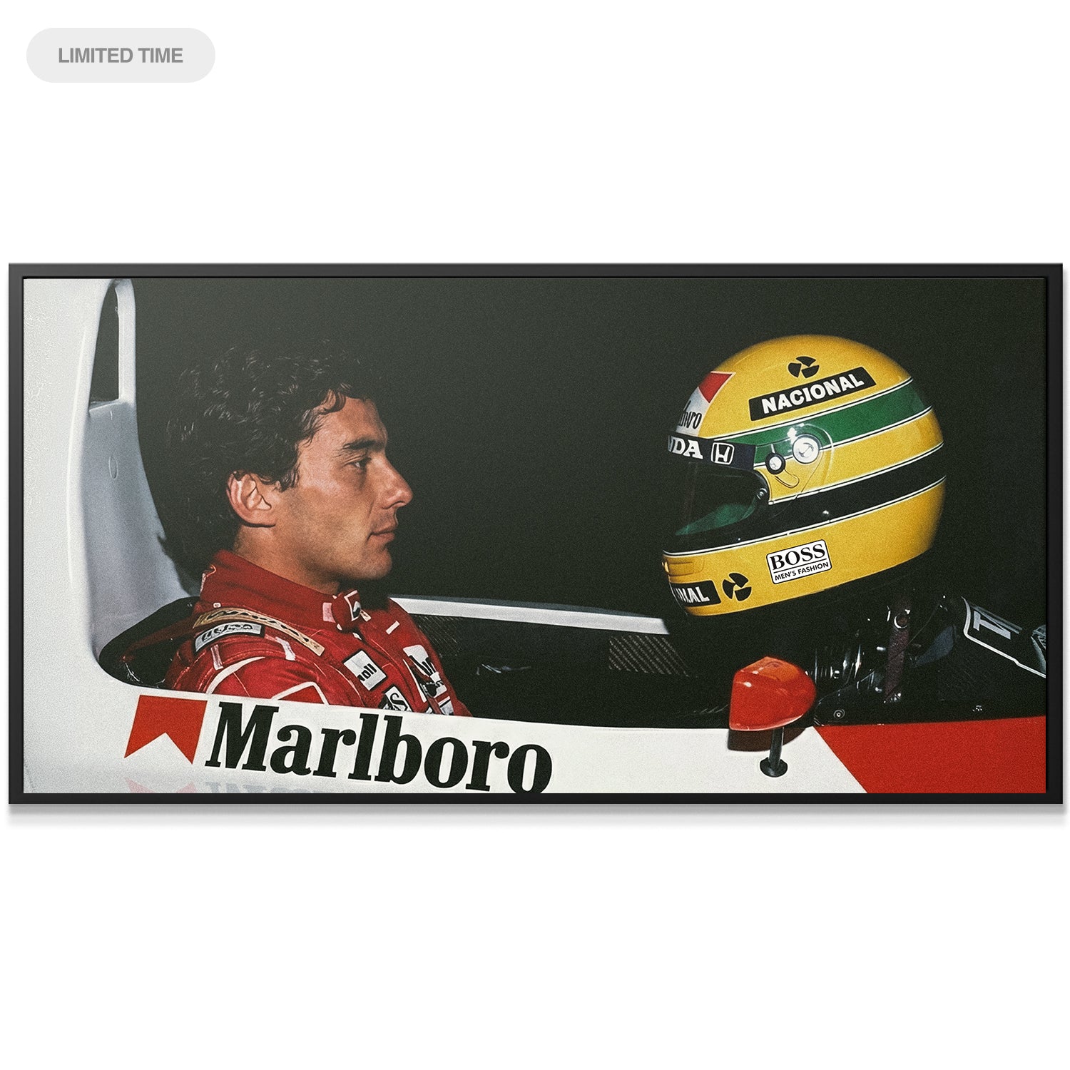 Senna - Man v Machine - Officially Licensed Canvas Art