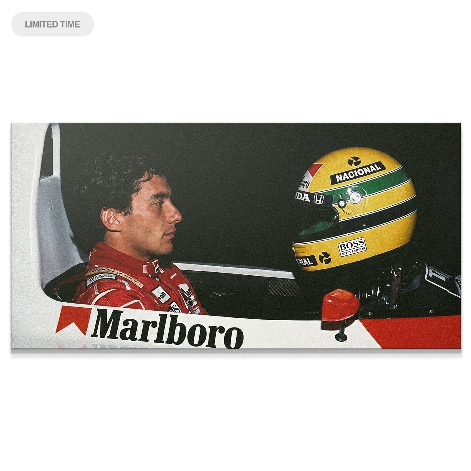 Senna - Man v Machine - Officially Licensed Canvas Art