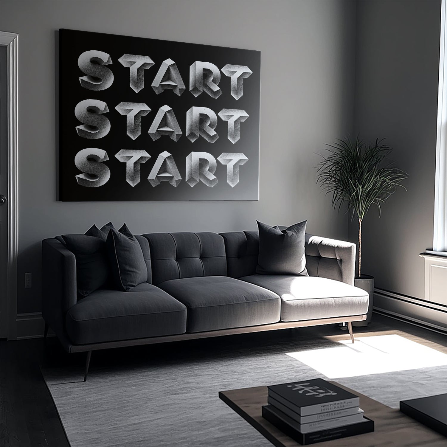 Motivational Canvas Art Designed