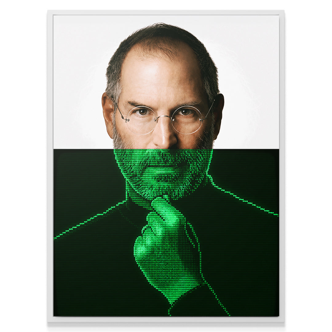 Steve Jobs Apple Screen Portrait