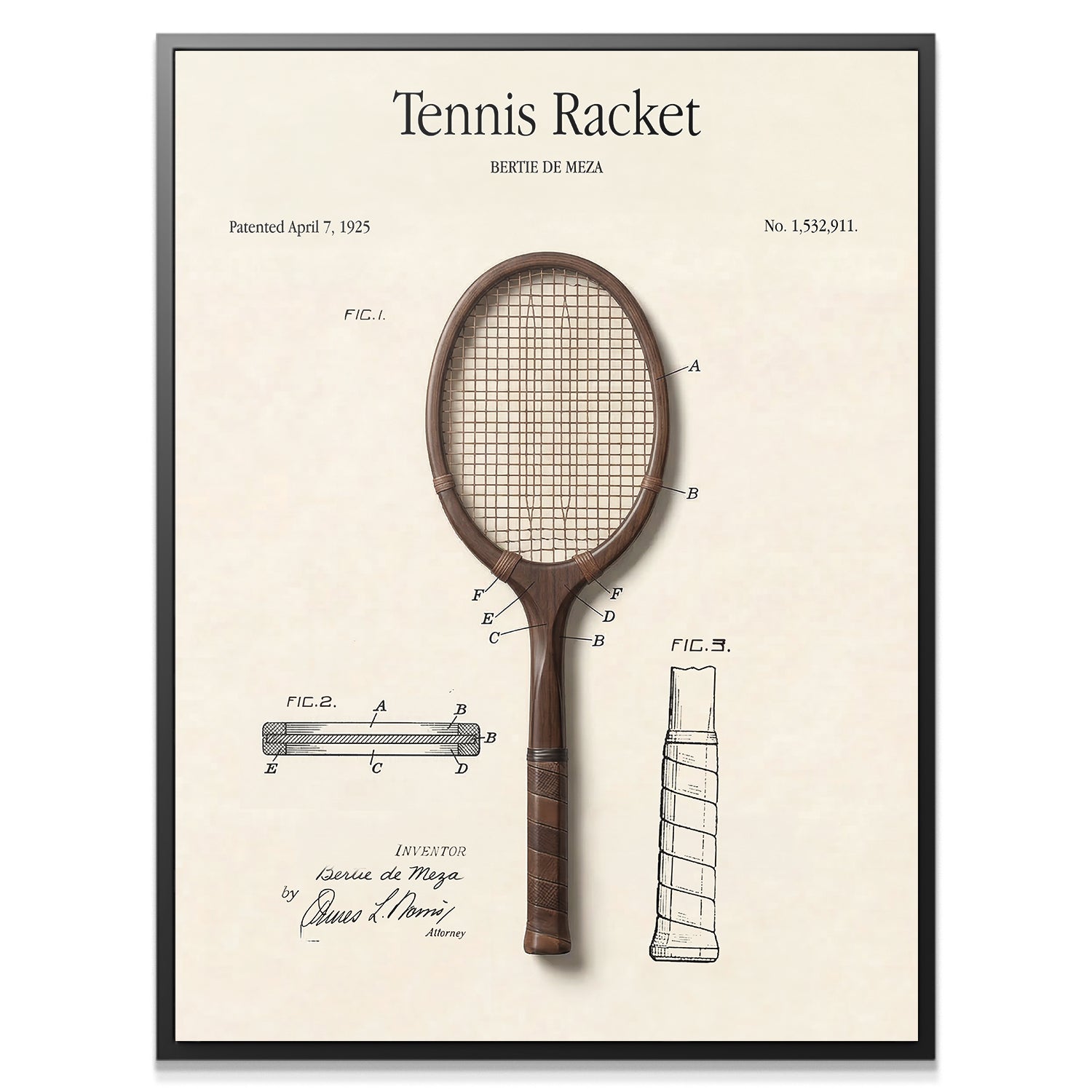 Tennis Racket Patent