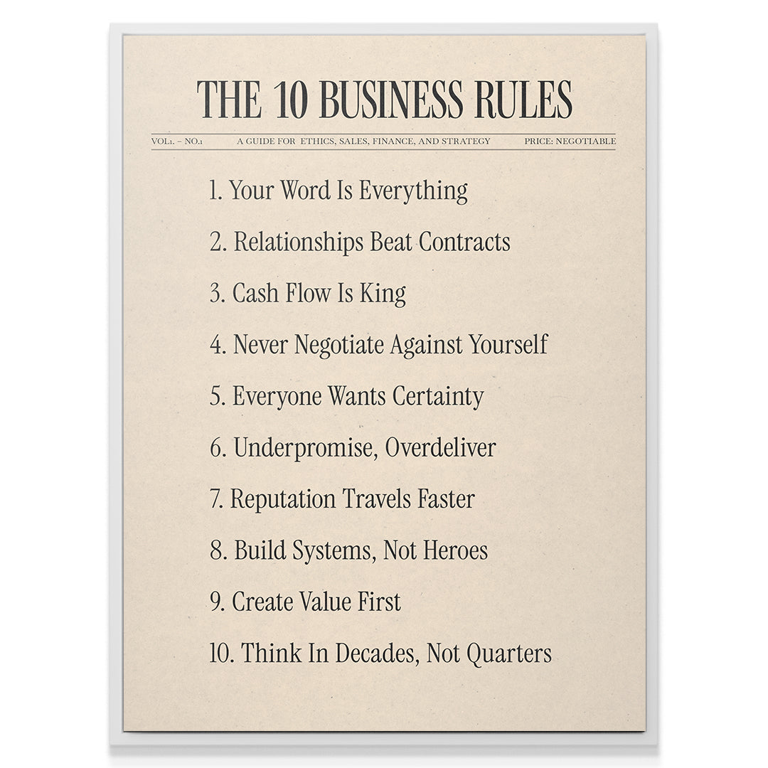 The 10 Business Rules