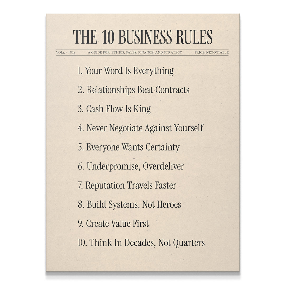 The 10 Business Rules