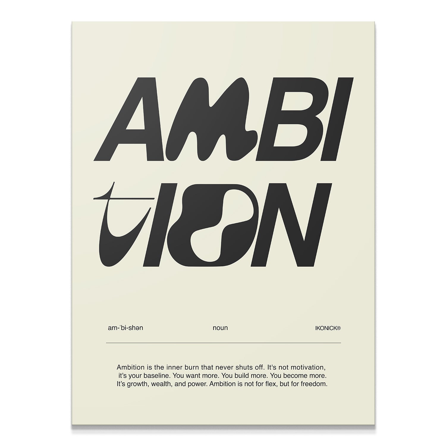 Ambition Definition - Light - IKONICK - IKONICK Original