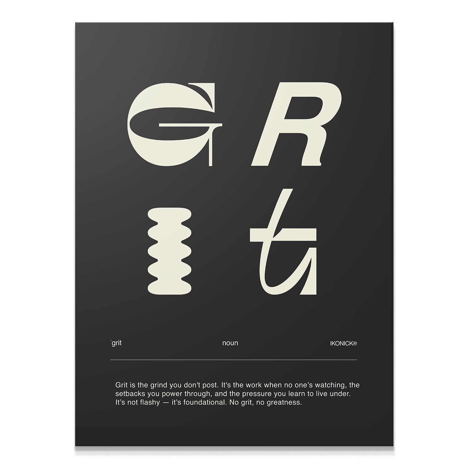 Grit Definition - Dark - IKONICK - IKONICK Original
