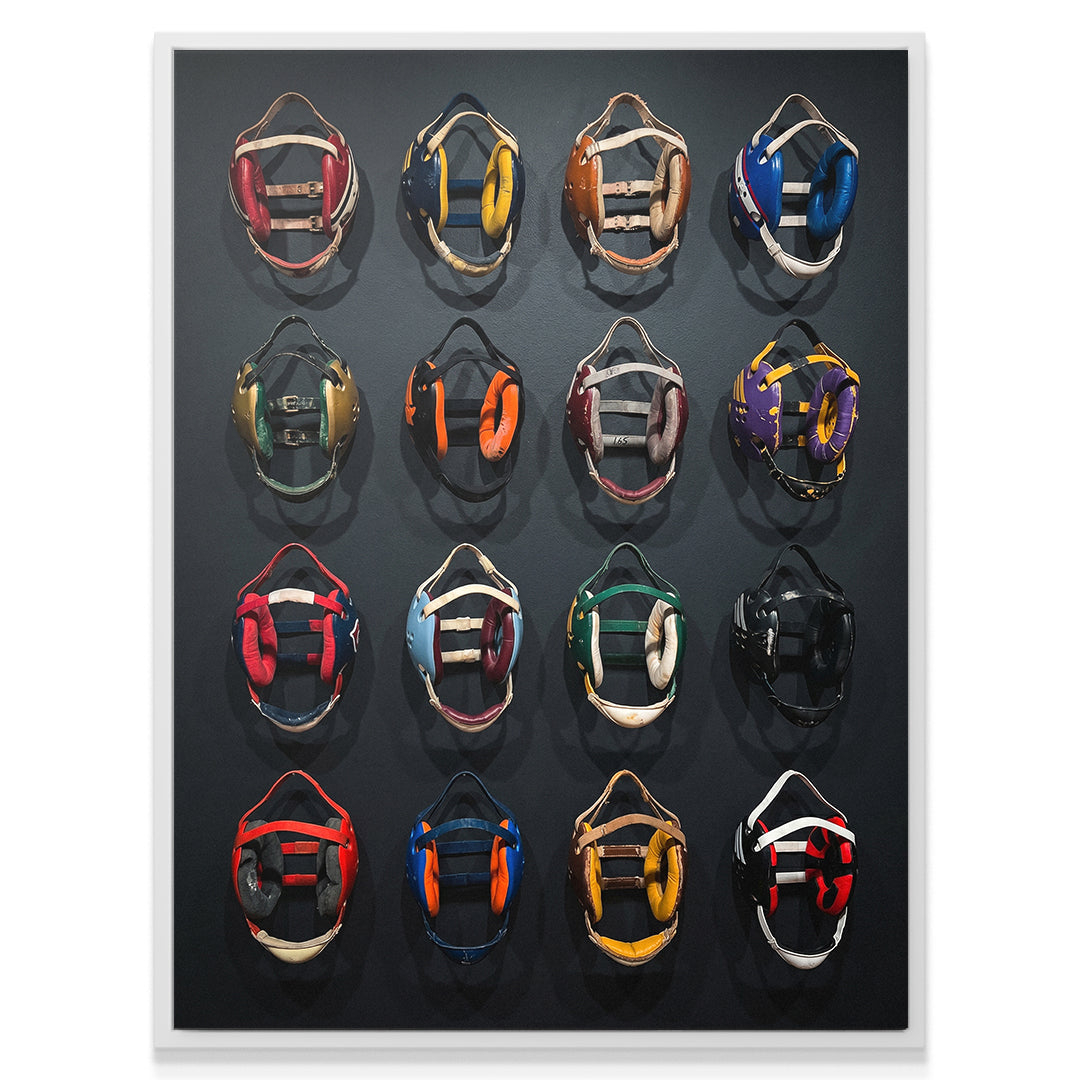 Wrestling Headgear Wall
