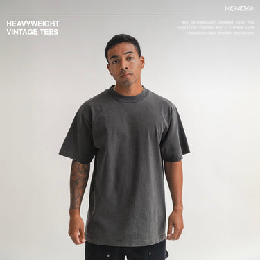 Heavyweight Vintage Tees from IKONCK - Shadow Shirt Product on Model